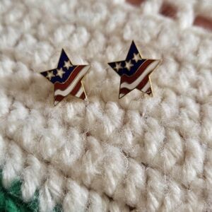 Patriotic Star Earrings